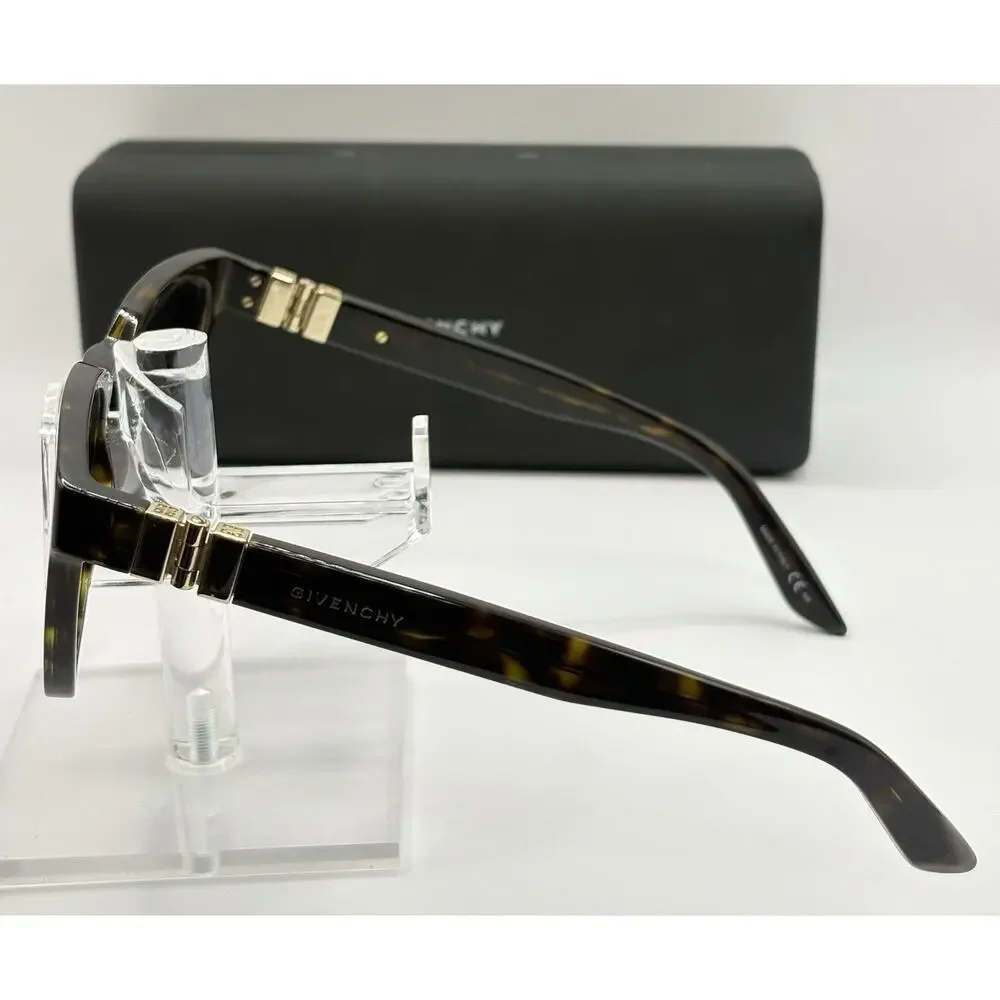 Givenchy GV 0162 086 Sunglasses Tortoise Gold Black Lens 135mm Italy